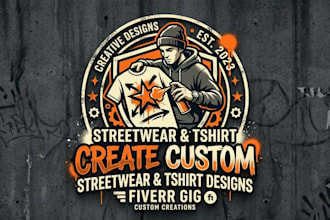 create custom streetwear and tshirt designs