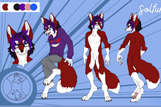 draw furry ref sheet nsfw fursona ref sheet anthro art anime character furry oc