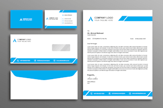 design business card, letterhead, envelope and complete stationery
