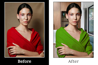 do colour and bg change, face swap, object remove