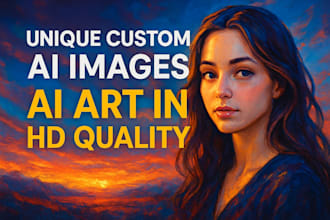 design unique and realistic ai images using midjourney or leonardo ai