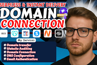 connect domain from godaddy or squarespace to shopify, wix, and fix dns issues