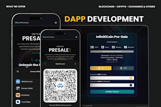 develop ico presale website, presale website development, smart contract