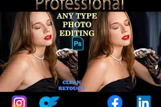 do face skin retouching, headshot appearance enhancing, linkedin, instagram etc