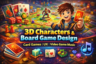 create realistic game develop game art design character modeling 3d unity game