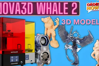 print high quality large 3d models in resin with fine detail