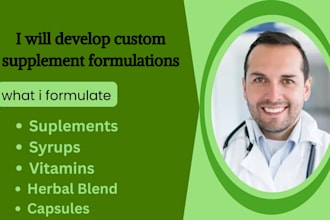 be your expert supplement formulator for health wellness products