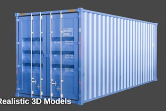 design any type of 3d models from blender 3d