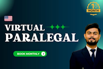 monthly virtual US paralegal for attorneys and law firms