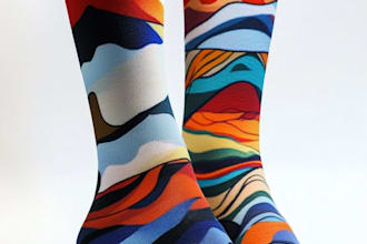 design custom and unique socks design