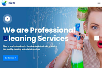 develop cleaning services website design