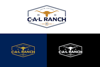 design western, cattle brand logo for your ranch or farm