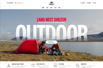 create extreme and outdoors website design