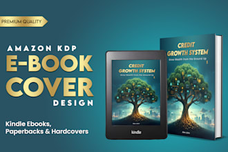 design  professional book cover for amazon KDP ebook, paperback, hardcover, acx