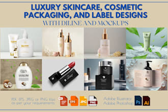 do luxury skincare, cosmetic packaging, and label that sells