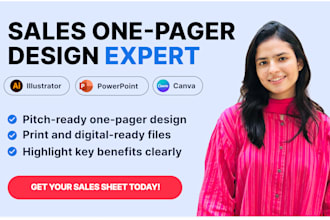 design a one pager, executive summary or investor teaser
