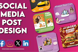 create beauty social media and cosmetic flyer, poster, banner, car post design