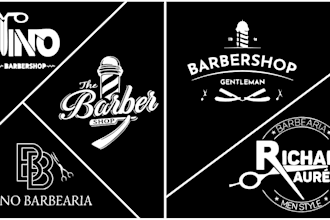 design a modern and professional barber shop logo
