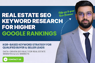 do SEO keyword research for real estate websites kgr