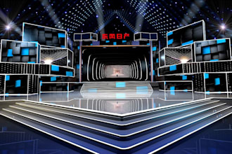 do 3d stage design, stage lighting design, 3d virtual stage lighting setup