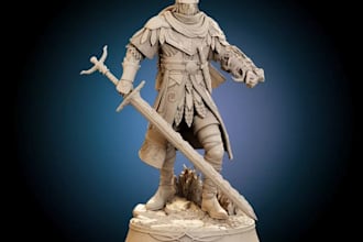 design 3d fantasy gaming figurine, miniature,globin warrior,imaginary characters