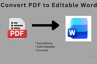 convert PDF to editable word document