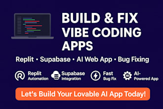 build vibe coding app, fix vibe code replit automation replit fix