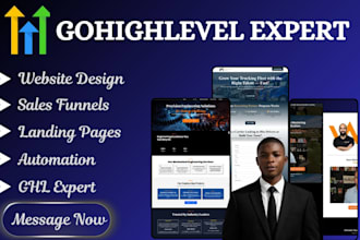 gohighlevel website design go highlevel landing page
