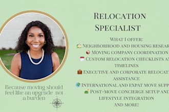 help you move across the city, state or country relocation support