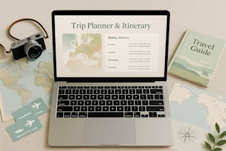 professionally help plan your vacantion with itinerary