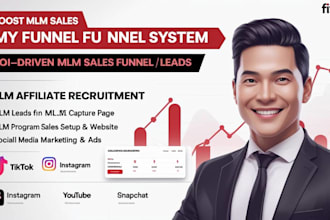setup converting mlm sales funnel mlm promotion affiliate recruitment, mlm lead