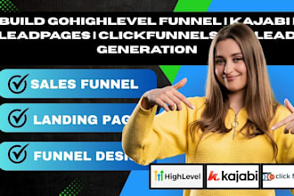 build gohighlevel funnel kajabi leadpages clickfunnels zapier twilio automation
