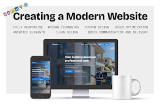 design and create a modern website