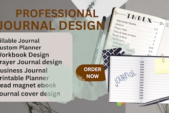 do journal design custom planner design digital journal pdf lead magnet