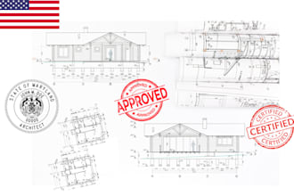certified architectural stamp maryland indiana alaska pennsylvania permit set