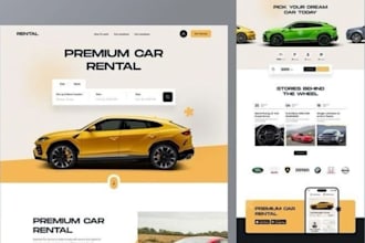 design car rental website car dealership taxi booking website car rental website