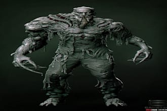 create ultra realistic 3d horror characters, zombies, creatures, and aliens