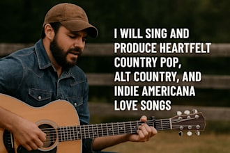 record soulful country pop and americana vocals for your love song