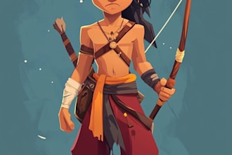 draw 2d game character or 2d game character