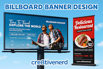 design premium billboards, signage, and rollup banners