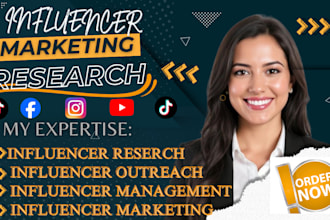 do instagram facebook tiktok and youtube influencer research and outreach