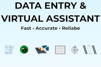 be your reliable virtual assistant for data entry and typing tasks