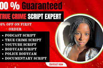 true crime script documentary script youtube script podcast script true crime