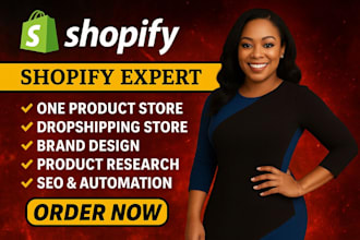 revamp shopify store design dropshipping store fix shopify website development