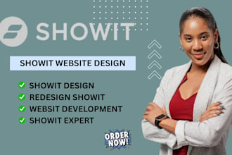 design a professional showit website redesign showit website and duda website
