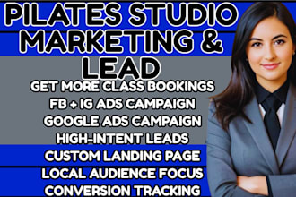 pilates marketing fitness leads studio ads google pilates ad fb yoga ads ig ads