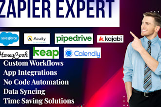 zapier expert salesforce acuity pipedrive honeybook keap calendly kajabi