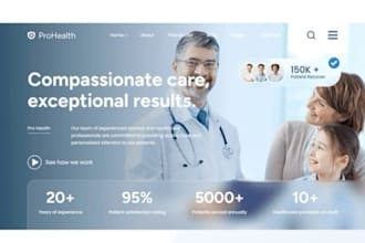 build medical website healthcare website clinic website dental home care website
