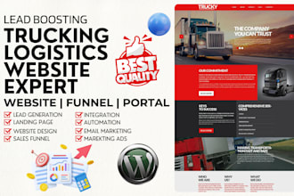 build trucking website cargo website freight website dispatch logistics website
