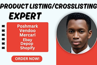 do product upload, poshmark, mercari, depop, whatnot, vendoo, popshoplive, ebay